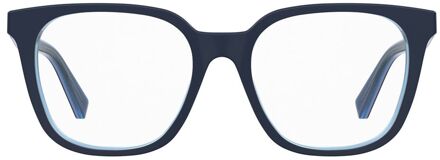 Love Moschino Bril Vierkante Correctionele Monturen Donkerblauw