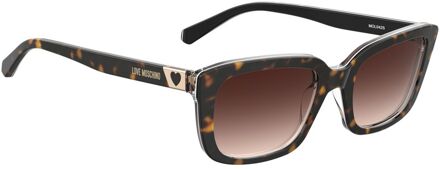 Love Moschino Bruine Acetaat Zonnebril