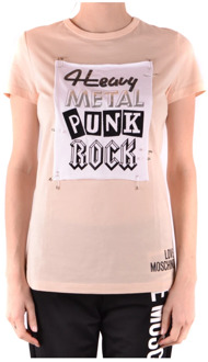 Love Moschino Casual T-shirt met korte mouwen Love Moschino , Pink , Dames