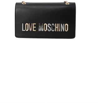 Love Moschino Clip Fastening Schoudertas Love Moschino , Black , Dames - ONE Size