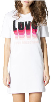 Love Moschino Dag korte jurk Love Moschino , White , Dames - XS
