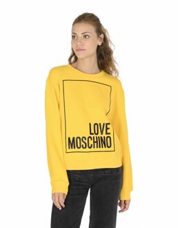 Love Moschino Dames Sweatshirt - maat EU 40 / UK 12 Geel