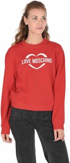 Love Moschino Dames Sweatshirt - maat EU 40 / UK 12 Rood