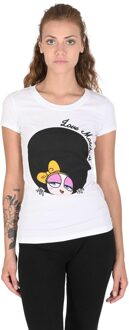 Love Moschino Dames T-shirt - maat EU 46 / UK 18 Wit