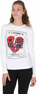 Love Moschino Dames T-Shirt - maat Wit