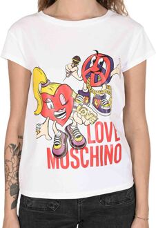 Love Moschino Dames T-Shirt - maat Wit