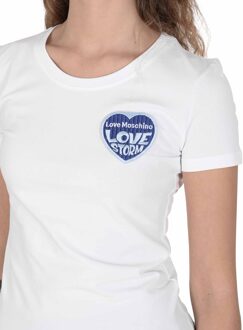Love Moschino Dames T-shirt Wit
