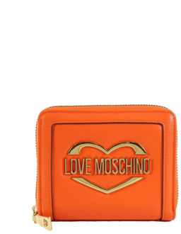 Love Moschino Damesportemonnee en kaarthouder - Model Jc5623Pp1Gld1 Love Moschino , Orange , Dames - ONE Size