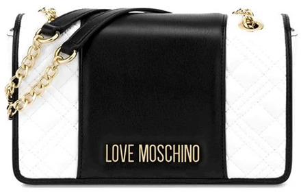 Love Moschino Ecopelle Ketting Schoudertas Love Moschino , Black , Dames - ONE Size