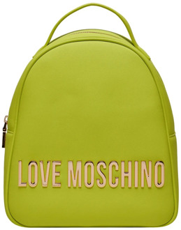 Love Moschino Fluorescerende groene synthetische rugzak Love Moschino , Green , Dames - ONE Size