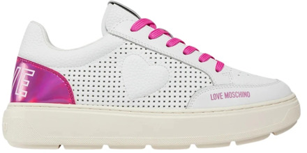 Love Moschino Gedurfde Sneakers met Vit.Bia/Olo Love Moschino , Multicolor , Dames - 39 Eu,36 Eu,38 Eu,37 EU