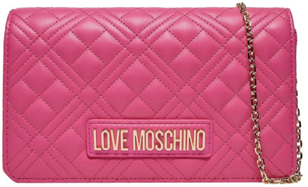 Love Moschino Gewatteerde Schoudertas Fuchsia Love Moschino , Pink , Dames - ONE Size