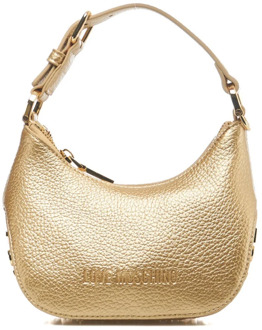 Love Moschino Gouden Bucket Bag & Rugzak Love Moschino , Yellow , Dames - ONE Size