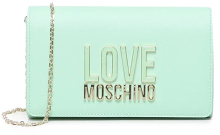 Love Moschino Groene Mint Handtas met Magneetsluiting Love Moschino , Green , Dames - ONE Size