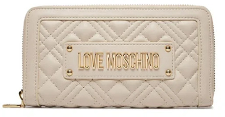 Love Moschino Ivoor Portemonnees Love Moschino , Beige , Dames - ONE Size