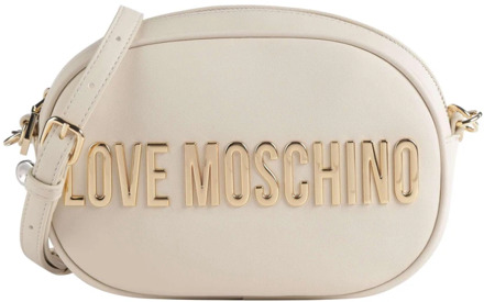 Love Moschino Ivoor Synthetische Schoudertas Love Moschino , Beige , Dames - ONE Size