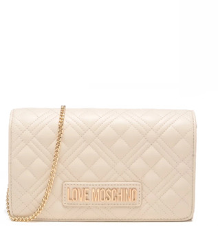 Love Moschino Ivory Tassen voor Stijlvolle Fashionistas Love Moschino , Beige , Dames - ONE Size