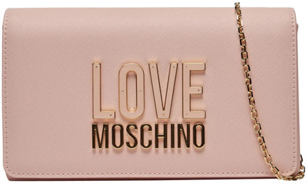 Love Moschino Jelly Logo Crossbody bag Love Moschino , Pink , Dames - ONE Size