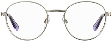 Love Moschino Ronde metalen monturen bril Grijs - One Size