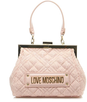 Love Moschino Roze Handtas voor Vrouwen Love Moschino , Pink , Dames - ONE Size