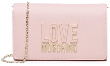 Love Moschino Roze Moschino Tas met Magneetsluiting Love Moschino , Pink , Dames - ONE Size