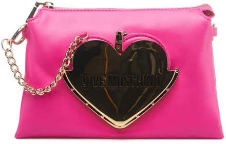 Love Moschino Roze Schoudertas voor Vrouwen Love Moschino , Pink , Dames - ONE Size