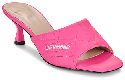 Love Moschino Slippers Love Moschino LOVE MOSCHINO QUILTED" Roze - 36,37,38
