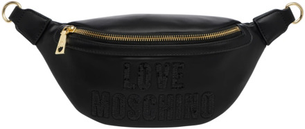 Love Moschino Sparkling Logo Belt bag Love Moschino , Black , Dames - ONE Size