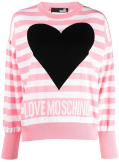Love Moschino Sweatshirts Love Moschino , Pink , Dames - S,Xs