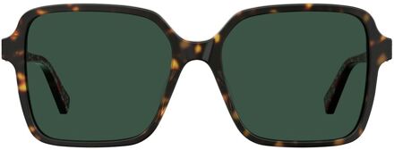 Love Moschino Vierkante Montuur Mode Zonnebril Donker Bruin