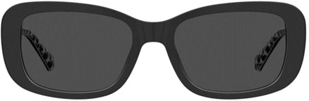 Love Moschino Vierkante zonnebril voor vrouwen Love Moschino , Black , Dames - 55 MM