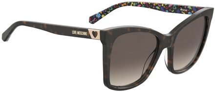 Love Moschino Vrouwen Zonnebril 55/17/145 mm Acetaat Bruin - One Size