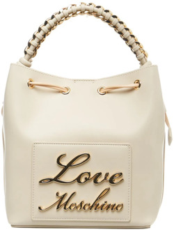 Love Moschino Witte Bucket Bag Rugzak Love Moschino , White , Dames - ONE Size