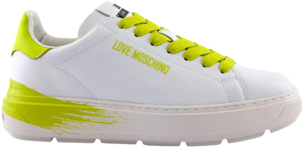 Love Moschino Witte Casual Sneakers Love Moschino , White , Dames - 36 Eu,38 Eu,40 Eu,39 Eu,37 EU