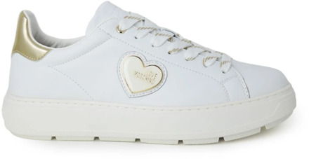 Love Moschino Witte Slip-On Sneakers Love Moschino , White , Dames - 37 EU