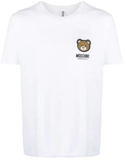 Love Moschino Witte T-shirt en Polo Collectie Love Moschino , White , Heren - Xl,L,M,S