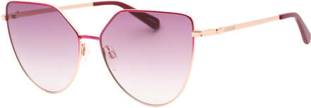Love Moschino zonnebril met fuchsia roze lens en rosegouden frame - maat Roségoud