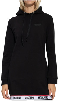 Love Moschino Zwart hoodie set voor vrouwen Love Moschino , Black , Dames - M,S,Xs
