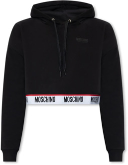 Love Moschino Zwart Hoodie Set voor Vrouwen Love Moschino , Black , Dames - S,Xs