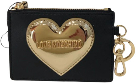 Love Moschino Zwarte Crossbody Tas met Sleutelhanger Love Moschino , Black , Dames - ONE Size