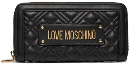 Love Moschino Zwarte Portemonnees Love Moschino , Black , Dames - ONE Size