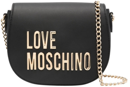 Love Moschino Zwarte Synthetische Schoudertas Love Moschino , Black , Dames - ONE Size