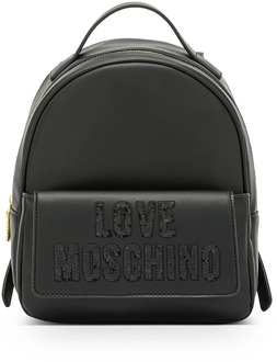 Love Moschino Zwarte Tassen voor Stijlvolle Outfits Love Moschino , Black , Dames - ONE Size