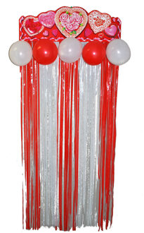 Love/Valentijn thema decoratie deurgordijn 76 x 180 cm