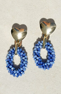 Lovely Beads Oorbellen Blauw