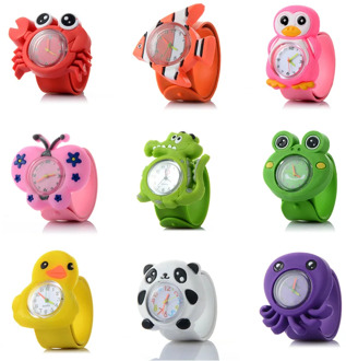 Lovely Children's Watches 3D Silicone Strap Quartz Wristwatches Kids Boy Girl Cartoon Watch For Children Watch Color Random