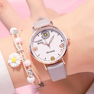 Lovely Children Watch Fashion Simple Creative Boys Girls Kids Watches Luckly Bear School Student Gift Clock 3ATM Waterproof