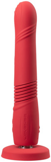Lovense Gravity - App-gestuurde Automatische Duw- en Vibrerende Dildo - Rood