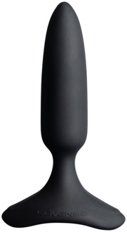 Lovense Hush 2 - App-bestuurde Vibrerende Buttplug - 1 / 2,5 cm - Zwart