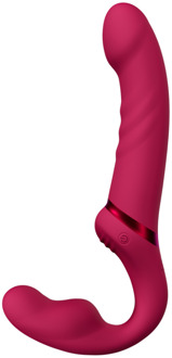 Lovense Lapis - App-gestuurde Dubbel Eind Vibrerende Strapless Strap-on - Rood